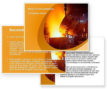 Steel Industry PowerPoint Template - PoweredTemplate.com | 3 ...