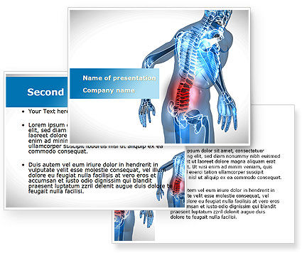 Lumbar Spine PowerPoint Template - PoweredTemplate.com | 10035 | 3 ...