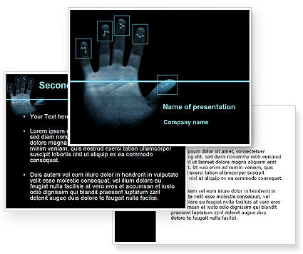 Digital Fingerprinting PowerPoint Template - PoweredTemplate.com | 3 ...