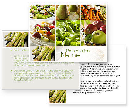 Vegetarian Powerpoint Template Poweredtemplate Com 3 Backgrounds 3 Masters 20 Slides Vegetarian Presentation Template