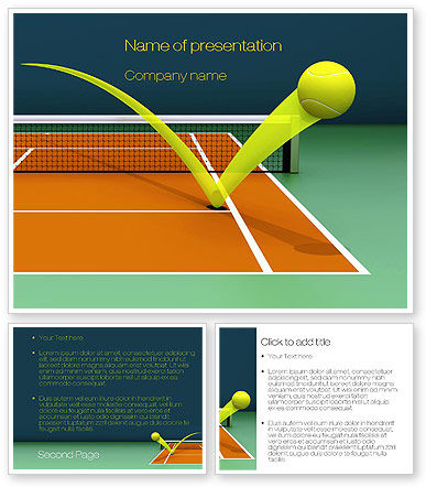 Tennis Ball Trajectory Powerpoint Template Poweredtemplate Com 10616 3 Backgrounds 3 Tennis Powerpoint Template