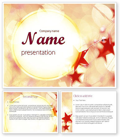 Festive Theme Powerpoint Template Poweredtemplate Com 3 Backgrounds 3 Masters 20 Slides Festive Powerpoint Templates
