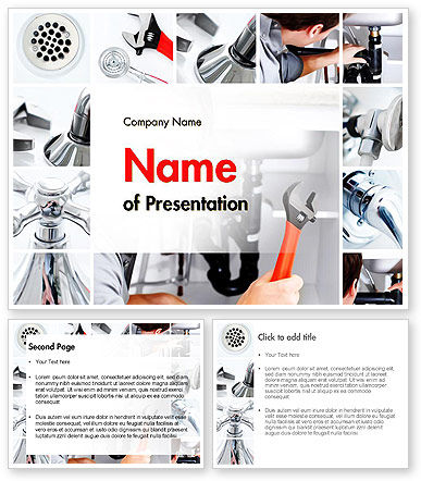 Plumbing Services PowerPoint Template - PoweredTemplate.com | 11618 | 3 ...