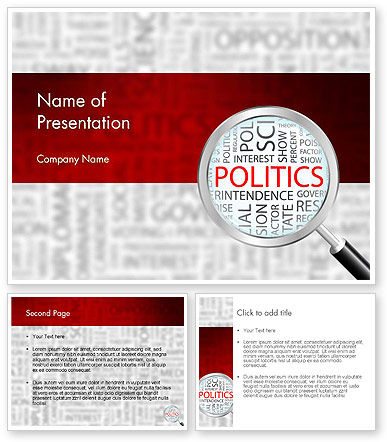 Politics PowerPoint Template, Backgrounds | 11664 | PoweredTemplate.com