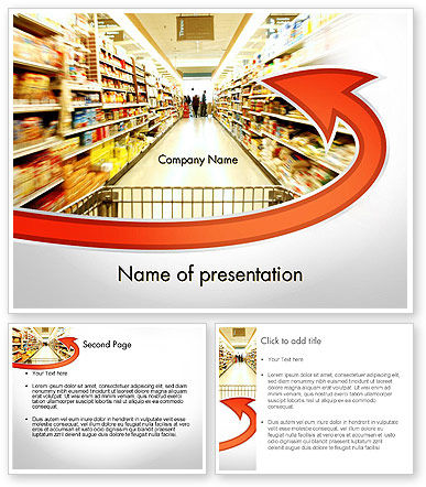 Grocery Shopping PowerPoint Template, Backgrounds | 11673 ...