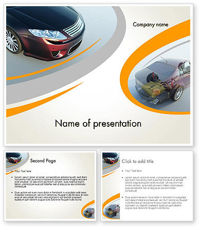 Tesla Car PowerPoint Template PoweredTemplate com 3 Backgrounds 3