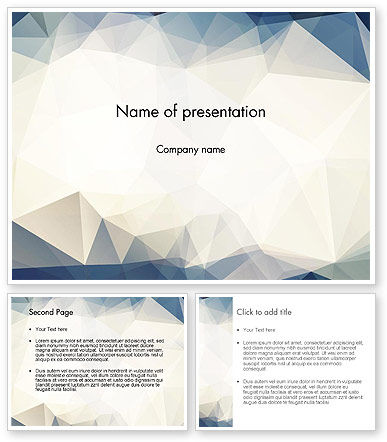 Hipster Triangles Pattern Powerpoint Template - Poweredtemplate.com 