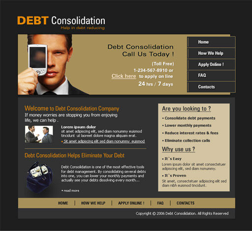 Debt Consolidation Website