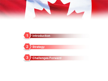 Canadian Flag PowerPoint Template, Backgrounds | 01654