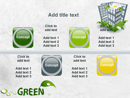 Green Building PowerPoint Template, Backgrounds | 07853 ...