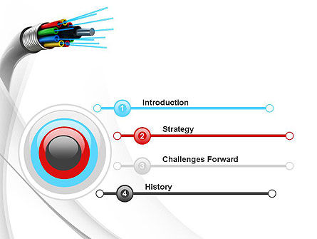 Fiber Optic Cable PowerPoint Template, Backgrounds | 11077 ...