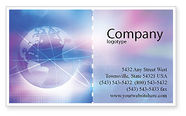 Blue Earth Abstract Business Card Template