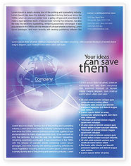 Blue Earth Abstract Flyer Template