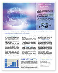 Blue Earth Abstract Newsletter Template