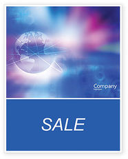 Blue Earth Abstract Sale Poster Template