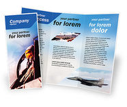 Fighter Aircraft Brochure Template