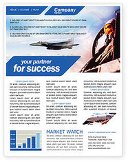 Fighter Aircraft Newsletter Template