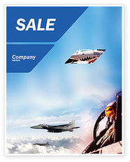 Fighter Aircraft Sale Poster Template