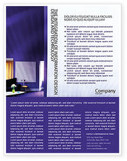 Interior In Violet Flyer Template