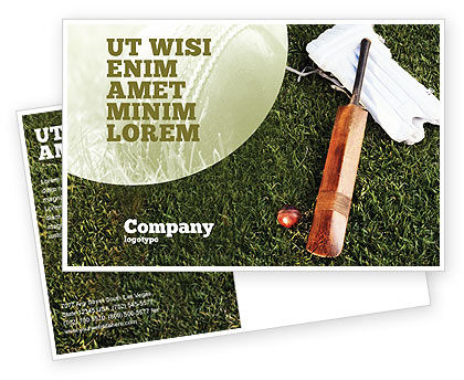 cricket field postcard template in microsoft word adobe indesign template for cricket flyer