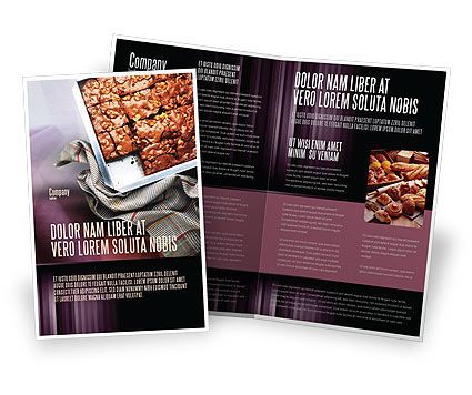 Recipe Book Brochure Template or Cookbook Magazine Layout, Brochure, vectorgraph, 97854