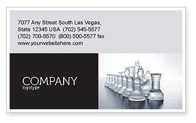 Business card editor Chess Board AT34807