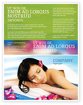 Spa Flyer Vorlage Hintergrund Fur Microsoft Word Publisher Und Illustrator Formate Jetzt Herunterladen Poweredtemplate Com