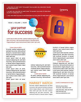 Site Security Newsletter Template for Microsoft Word Adobe InDesign