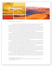 Red Desert Letterhead Template