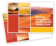 Red Desert Postcard Template