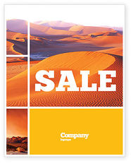 Red Desert Sale Poster Template