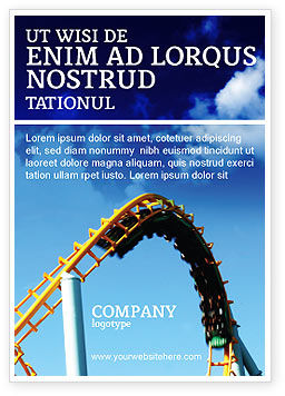 Roller Coaster Ad Template for Advertising Needs ID 02740