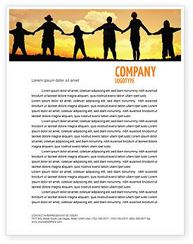 Family Letterhead Template, Layout for Microsoft Word, Adobe ...