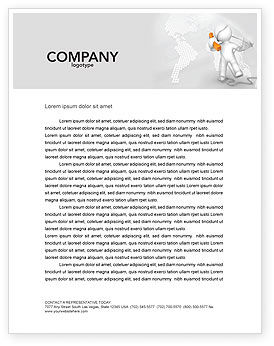 Orange Telephone Letterhead Template Layout For Microsoft Word Adobe Illustrator And Other Formats Download Now Poweredtemplate Com