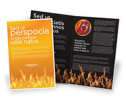 brochure fire template templates poweredtemplate