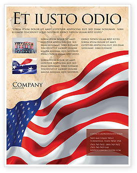 American Flag Flyer Template from i.poweredtemplates.com