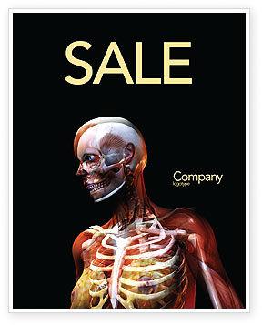 Microsoft Word Publisher和adobe Illustrator格式的女性解剖乳房和面部骨骼海报模板 立即下载 03404 Poweredtemplate Com