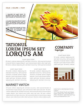 Summer Flower Newsletter Template is an exceptional pre-designed template, ...