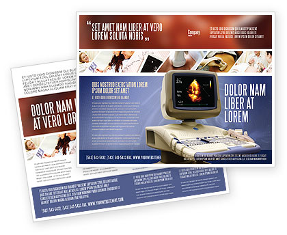 Medical: 超声波宣传册模板 #03741