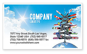 tour travels visiting card sample