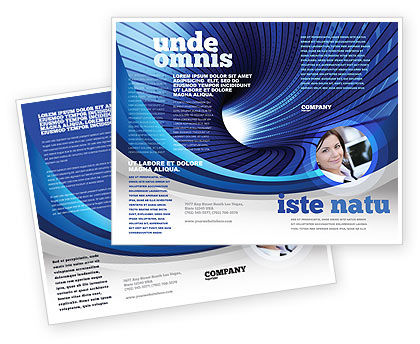 Digital Tunnel Brochure Template Design And Layout Download Now 04529 Poweredtemplate Com Electronic Brochure Templates
