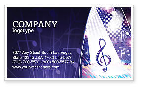 music business card template free download