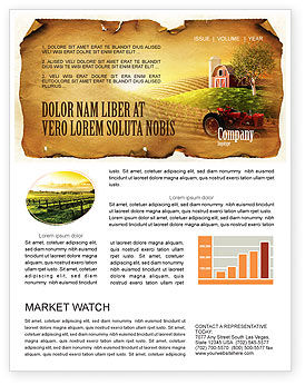Life On The Farm Newsletter Template for Microsoft Word Adobe