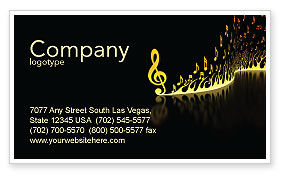 music business card template free download