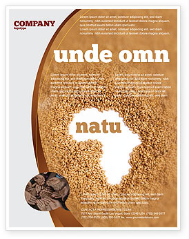 Medical: 非洲饥荒传单模板 #04841