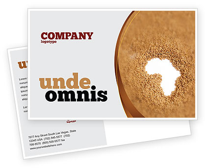 Medical: 非洲饥荒明信片模板 #04841