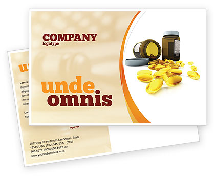 Medical: 胶囊明信片模板 #04855