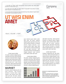 Medical: Modèle de Newsletter de relations de genre #04907