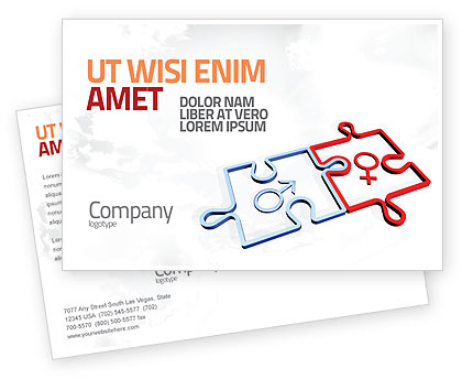 Medical: Modèle de Carte postale de relations de genre #04907