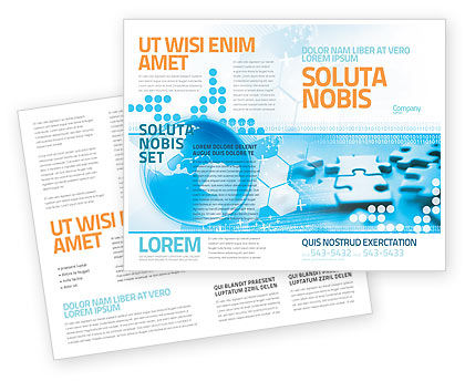 Team Building Puzzle Brochure Template Design And Layout Download Now 06348 Poweredtemplate Com Team Brochure Template